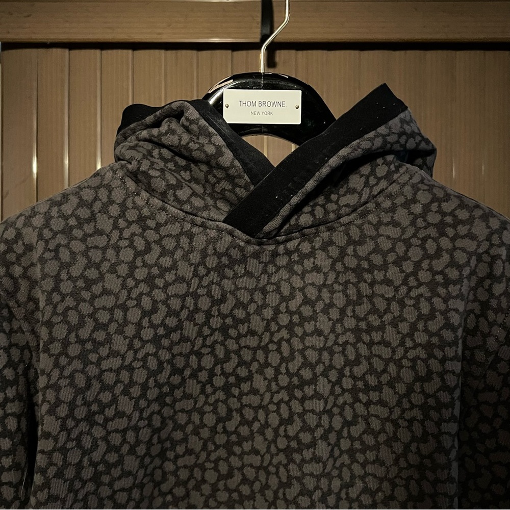 Express Cheetah Brown/Black Hoodie with Black Trim Men’s Medium